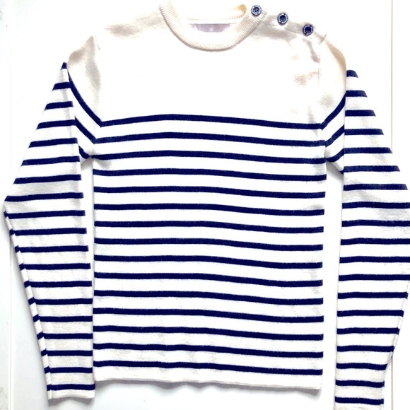 (Retail $320) M Millstrand Co “Adrie” Pullover Striped Sweater - Picture 1 of 12